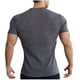 thumbnail image 5 of pstuiky Camisa de manga corta para hombre, Camisa informal de manga corta con botones y cuello vuelto de color liso para hombre ropa de hombre l, 5 of 6