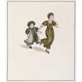 thumbnail image 2 of Kate Greenaway 15x17 Gold Ornate Wood Frame and Double Matted Museum Art Print Titled - The Pied Piper of Hamelin Pl 25 (1910), 2 of 4