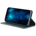 thumbnail image 6 of SaniMore for iPhone 14 6.1" PU Leather Case, Solid Color Magnetic Closure Flip Wallet Cover Built-in 3 Card Slots & Multi-Angle Kickstand Full Body Protective Shell, Darkgreen, 6 of 8