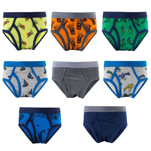 Kkkded Toddler Boys Cotton Underwear Kids Soft Panties 2-12 Years Boys Comfort Briefs for Baby (Pack of 5)