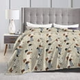 thumbnail image 4 of Dachshunds Dog Flannel Fleece Bed Blanket Throw Blanket Lightweight Cozy Plush Blanket for Bedroom Living Rooms Sofa Couch 60"x50", 4 of 5