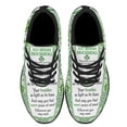 thumbnail image 2 of Irish Blessing St Patrick's Day Shamrock Shoes Sneakers Black Size 4, 2 of 7