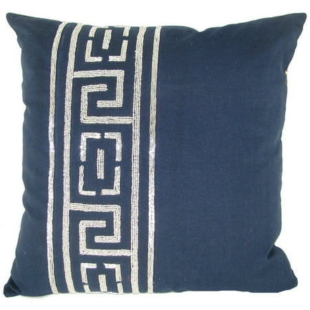Design Accents LLC Beaded Key Jute Throw Pillow