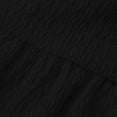 thumbnail image 5 of Miluxas Women's Ruffle Hem Short Dress V Neck Cap Sleeve T Shirt Dress Casual Summer Beach Vacation Outfits Black, 5 of 7