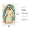 thumbnail image 2 of Third Red Cross Nurse Roll Call - Vintage War Poster by Haskell Coffin c.1919 - Master Art Print (Unframed) 13in x 19in, 2 of 4