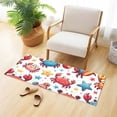thumbnail image 2 of Bath Mat Soft Plush Non-Slip Absorbent Bathroom Rugs 39"x20" Cute Crabs with Starfish, 2 of 8
