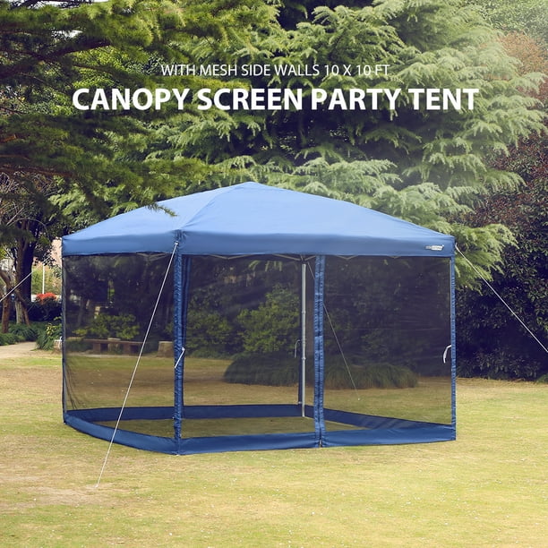 Pop Up Canopy With Netting Screen House, Outdoor Screen Tent