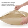 thumbnail image 3 of Satin Silk Pillowcase for Hair and Skin,Champagne Pillow Cases Standard Size Set of 2 Pack, Super Soft Pillow Case with Envelope Closure (20x40 Inches, 3 of 4