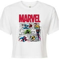 thumbnail image 3 of Marvel - Comic Book Panels - Juniors Cropped Graphic T-Shirt, 3 of 5