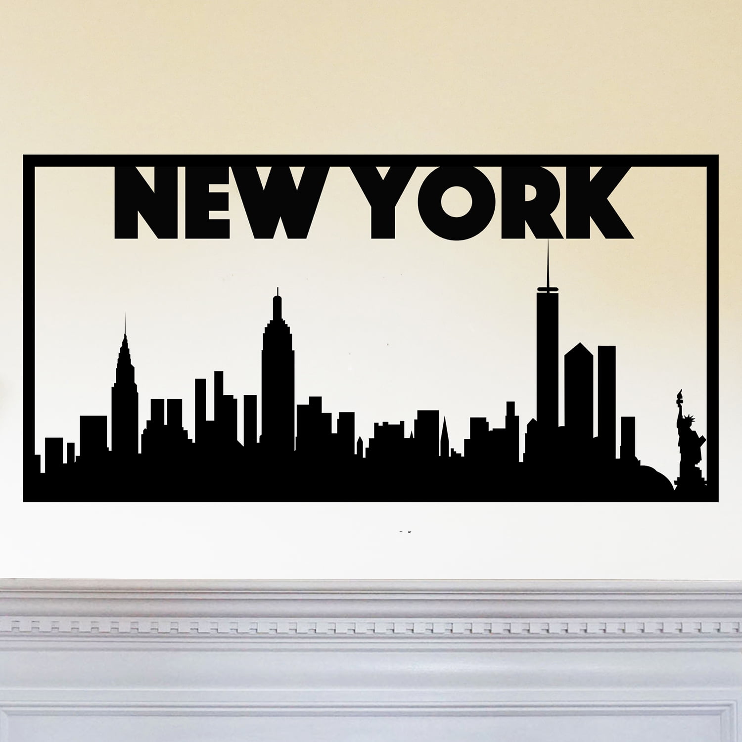 New York City Skyline Landscape Beautiful Solid Steel Home Decor