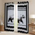 thumbnail image 2 of Manfei Rustic Farmhouse Bear Black Out Curtains, Woodland Animal Curtains Pack of 2 (42x63 Each), Teens Boys Girls Kids Bedroom Curtains, Curtains and Drapes Room Decor, 2 of 6