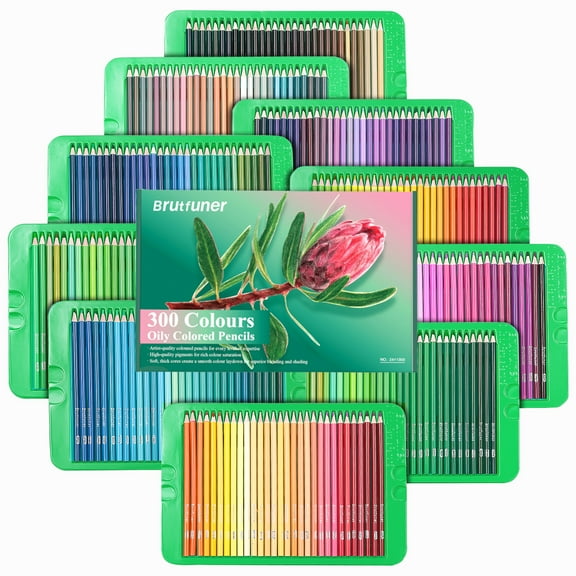 300 Colored Pencils,Oil Based Colored Pencils Set, Professional Numbered Art Drawing Pencils for Sketching Shading Blending Crafting, Professional Art Supplies for Adults, Beginner