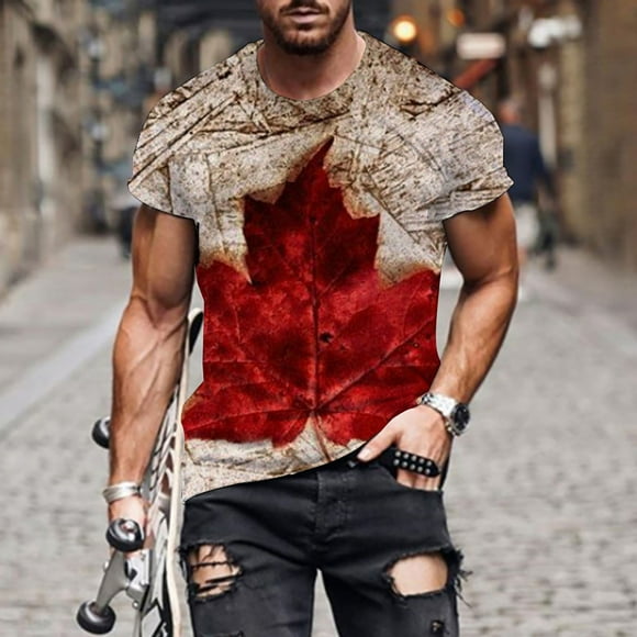 Patriotic Canada T Shirts for Men - Stylish and Comfortable Canadian Flag Apparel