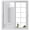 Gray, variant on Rustic Window Privacy Film, Boho Diamond Pattern Border Southwestern Frosted Glass Window Clings Static Cling UV Heat Blocking Reusable Door Sticker for Bathroom 19.6 x 39.3 Inch