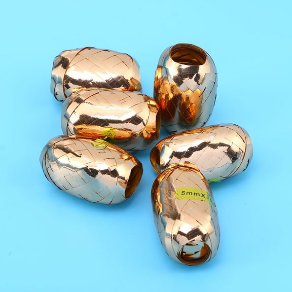 USHOBE Craft Ribbon Bundle Rose Gold Curling Ribbon for Presents 10m Per Ribbon 1 Pack of 6 Total 60m