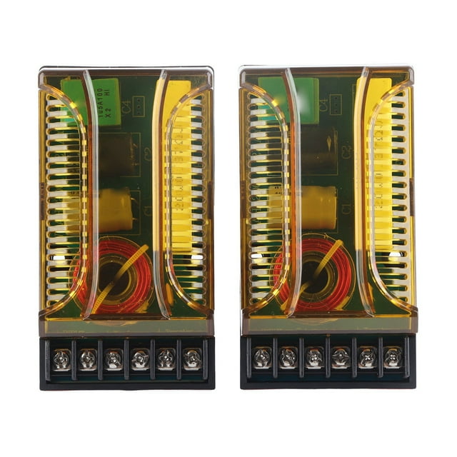 1 Pair Car Audio Crossover 2 Way Overcurrent Protection Reasonable Line Universal for Vehicle