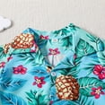thumbnail image 6 of Kids Toddler Boys Shorts Set Casual Short Sleeve Cartoon Pineapple Prints T Shirt And Shorts Set Gentleman Two Piece Clothes Set Summer Outfits,Size 12 Months 18 Months, 6 of 6