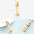 thumbnail image 2 of Constantlife Glass Hourglass Cremation Jewelry for Ashes Container Vial Urn Necklace Pendant Stainless Steel Rectangular Memorial Cremation Keepsake Jewelry for Women/Men, 2 of 6