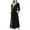 Black, variant on Neewe Premium Women's Robe Plush Soft Long Bathrobe Warm Shawl Collar Spa Robe