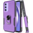 thumbnail image 2 of Elegant Choise Phone Case with Ring Stand for Samsung Galaxy A54 5G Shockproof Armor Cover, Purple, 2 of 15