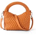 thumbnail image 1 of LHSHID Women Woven Tote Small Crossbody Bag, Weave Quilted Purse Square Shoulder Bag Woven Handbag with Detachable Strap, 1 of 7