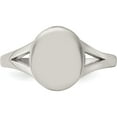 thumbnail image 4 of Stainless Steel Polished Oval Disc Ring (Size 7) Made In China sr657-7, 4 of 5