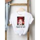 thumbnail image 1 of Disney-Camiseta estampada de manga corta para mujer, camiseta informal con dibujo de bruja, cara divertida y encantadora, 1 of 1