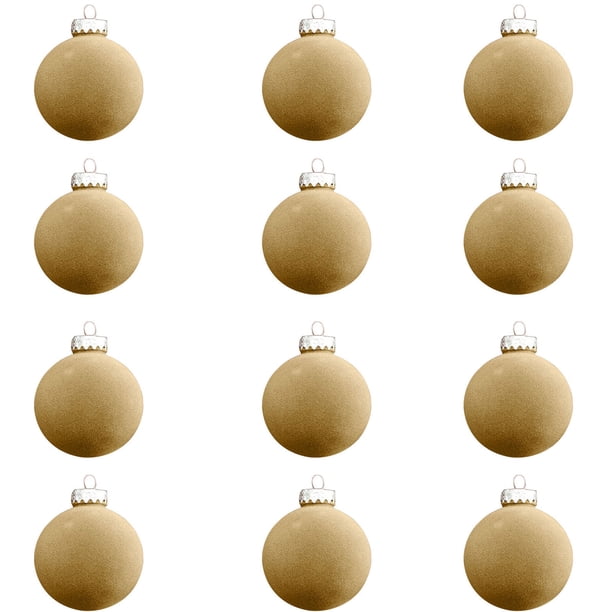 Decoración navideña 12 piezas Bolas navideñas de terciopelo Adornos navideños de bolas de plástico Adornos colgantes decorativos navideños Decoración para árbol de Navidad Bola decorativa de 3,14 pulg