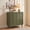 Green-2 Doors, variant on AVAWING Fluted Storage Cabinet with 4 Doors, Wood Sideboard Buffet Cabinet, Green