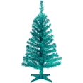 thumbnail image 1 of Árbol de Navidad Oropel Artificial 3 pies con 88 puntas y Soporte Turquesa National Tree Company TT33-714-30-1, 1 of 2