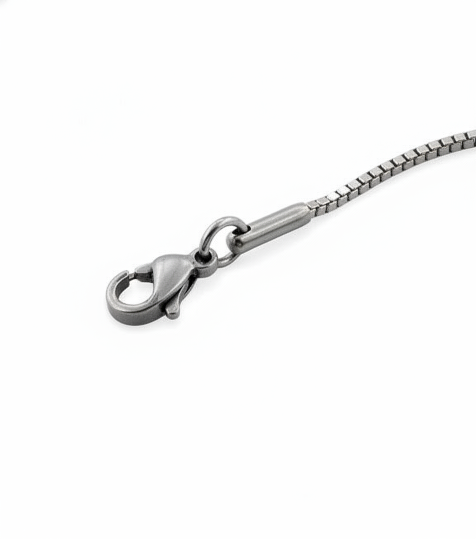 SilverCloseOut Stainless Steel Box Chain Necklace 1.2mm