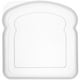 thumbnail image 1 of Contenedor de sándwich transparente con forma de tostada, caja de almacenamiento para preparación de comidas y refrigerios, 1 of 5
