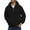 A-Black18, variant on XIAOCHA Mens Hoodies Winter Warm Long Sleeves Pullover Half Zip Up Hoodie Loose Fit Kangaroo Pocket Solid Color Hooded Sweatshirt Black