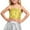 1-Yellow684, variant on WOYY Girls Shiny Camisole Adjustable Strap Crop Top Stage Performance Party Top, Sizes 11-12