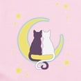 thumbnail image 2 of CafePress - Moon Cats Body Suit - Baby Light Bodysuit, Size Newborn - 24 Months, 2 of 4