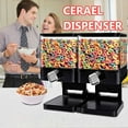 thumbnail image 7 of tooloflife Cereal Dispenser Grain Dispenser Countertop Dry Food Container Storage Black/White, 7 of 7