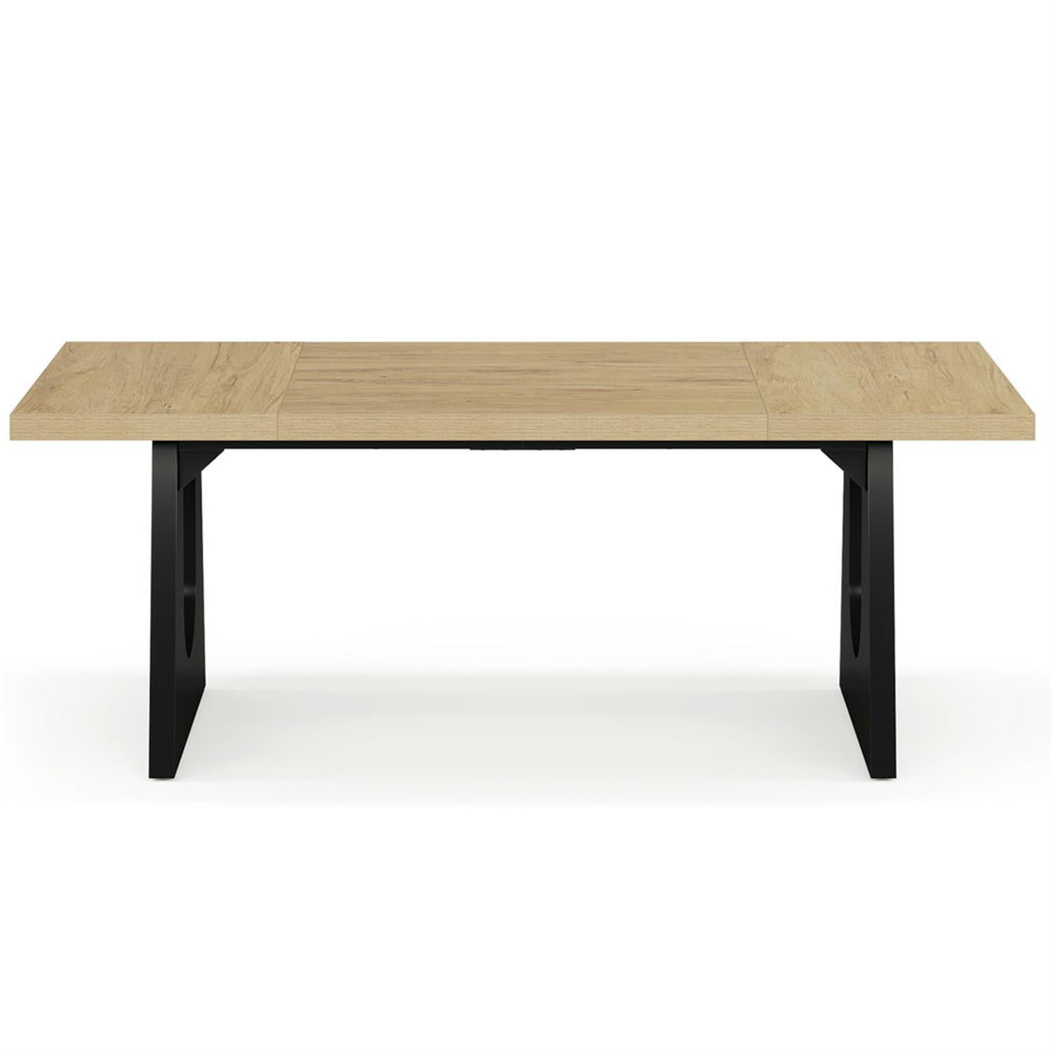 Demi Bonn 70" Executive Computer Desk with Metal Frame, Modern Duty Study Writing Gaming Table for Home Office, Rectangle Workstation, Beige