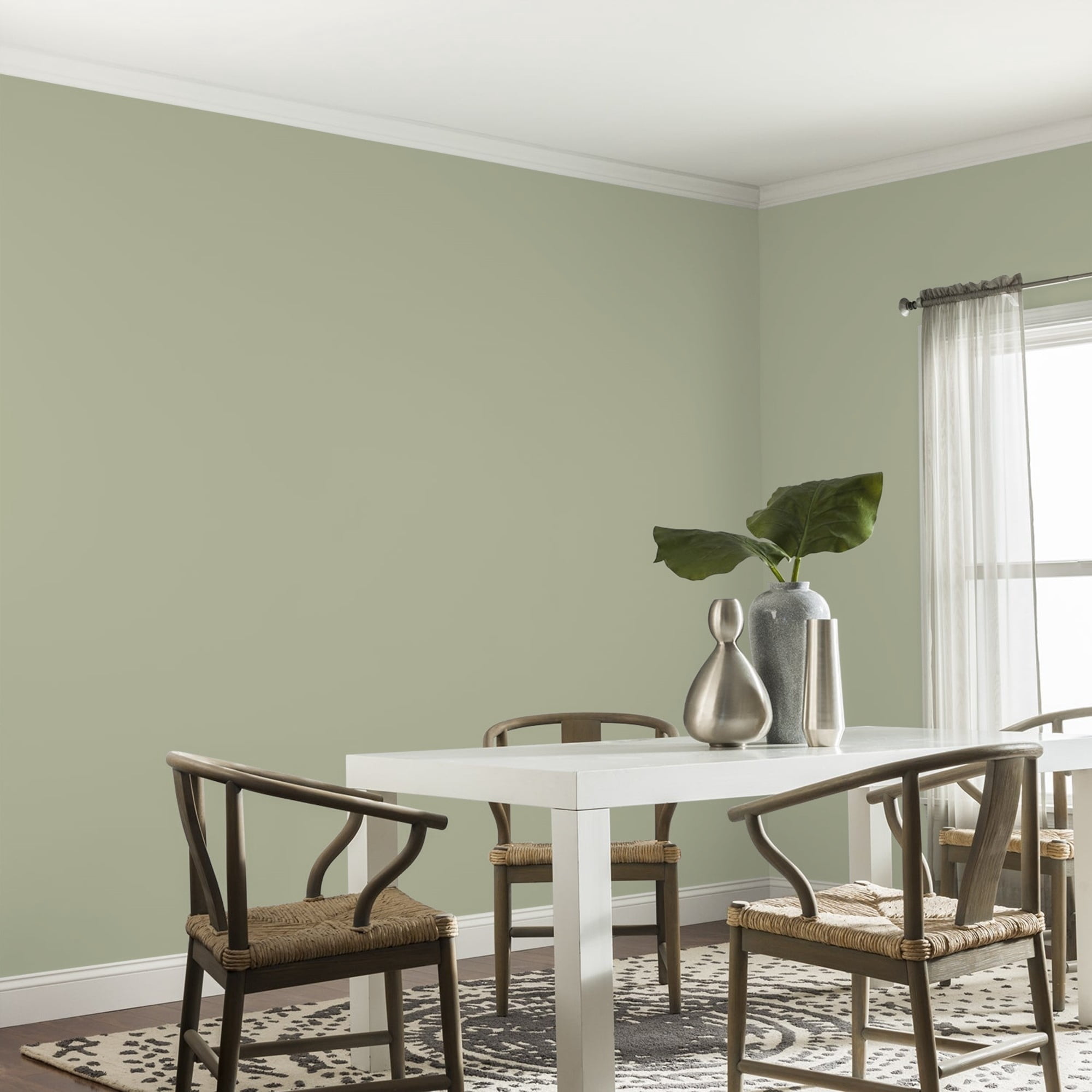 Glidden Spred Olive Sprig / Green, Eggshell Interior Paint with Primer, 1 Gallon