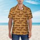 thumbnail image 2 of Balery Dachshund Dog Puppy Camisas hawaianas de manga corta para hombre, camisas playeras de corte holgado, camisas de vacaciones con botones,Medium, 2 of 7