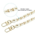 thumbnail image 4 of Uxcell 47 Inch Purse Chain Strap, Bag Chains Shoulder CrossBody Replacement for Handbags, White/Gold, 4 of 5