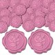 thumbnail image 1 of 50 pegatinas de cera con forma de rosa para decoración, pegatinas de flores rosas para sellar sobres, para invitaciones de boda, decoración de sobres, manualidades para fiestas de cumpleaños, álbumes, 1 of 8