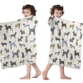 thumbnail image 4 of Cute Animal Dogs Hooded Bath Towel，60"x35" for Ages 3 To 12 Kids, Quick Dry Lightweight Soft Microfiber Hood Beach Towel Cover Up for Kids, 4 of 7