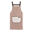 thumbnail image 2 of Unisex Waterproof and Oil-Resistant Kitchen Apron with Adjustable Neck Strap, Wipeable PVC Material, Front Pocket, 70 x 68 cm, Multicolor, 2 of 6