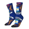 thumbnail image 2 of Women'S Novelty Funny Crew Socks Men'S Michigan Flag Design Socks, 2 of 7