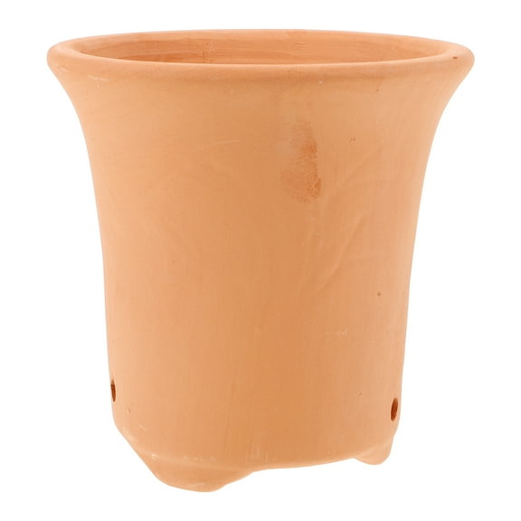 CIMAXIC Tall Cylinder Terracotta Flowerpot 1Pack for Indoor Plants Hollowed-out Design 14.2x14.2x14.2in