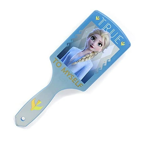 Frozen 2 Girls Elsa Toy Paddle Hair Brush Blue