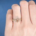 thumbnail image 3 of HeartsAndYou 1.2ct Natural Peach Morganite Engagement Ring 14k SOLID Yellow Gold Bridal Set, 3 of 9