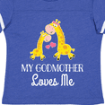 thumbnail image 4 of Inktastic My Godmother Loves Me Giraffe Boys or Girls Toddler T-Shirt, 4 of 5