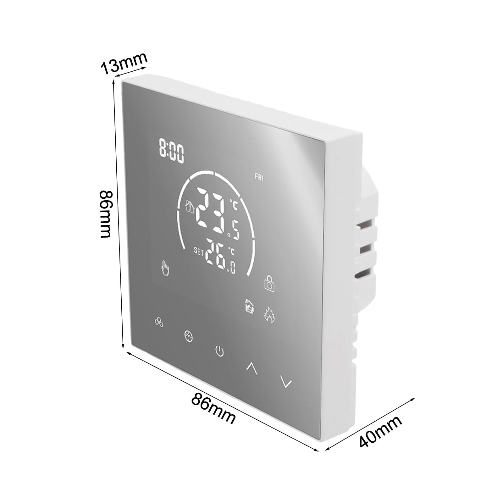 Electric Floor Heating Programmable Control Panel with Safety Features