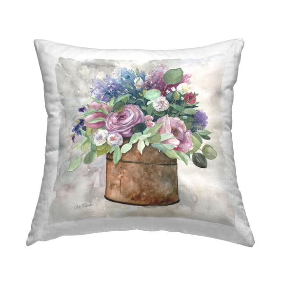 Stupell Industries My English Garden Bouquet Decorative Printed Throw Pillow Design by Carol Robinson.